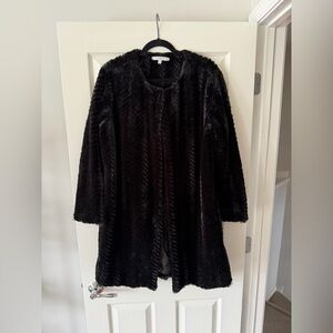 Fever Black Faux Fur Coat